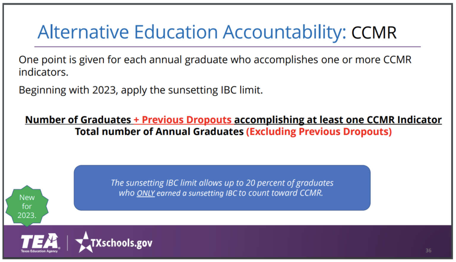 Alternative Education Accountability Updates • Region 13's Blog