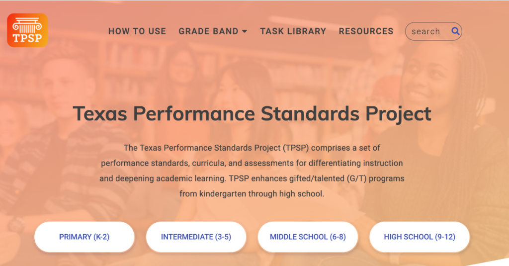 Texas Performance Standards Project website
