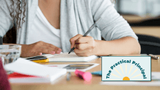 Principal participating in self-reflection