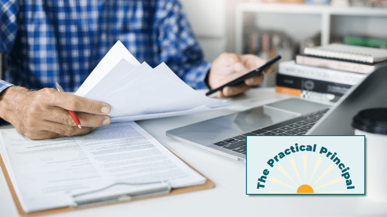 Person multitasking on a computer and whole