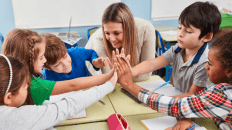 students reaching goal